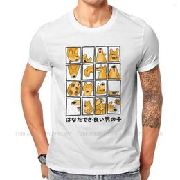 Magliette da uomo maglietta per cultura artistica Shiba inu per uomini umorismo shirt estivo design di alta qualità sciolto