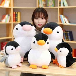 253545Cm Creative Simulation Cuddles Penguin Plush Cuddles Kawaii Software Couple Penguin Plush Pop Kids Toy Home Decor J220729