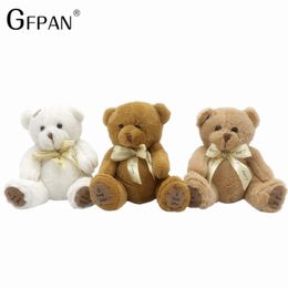 Plush Dolls High Quality Lovely Pacth Bear 3 Colors Soft Toy Teddy Kawaii Cotton Animal Birthday Gift For Children Low Price 221125