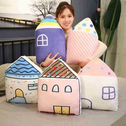 Soft Cartoon Home Style Pillow Filled Sleep Pillow Nordic Baby Nursery Decor Baby Plush Doll Toys Photo Props J220729