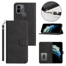 Leather Cases For Xiaomi 13 12T POCO C40 X4 M4 Redmi Note 12 11 A1 Plus K50 Pro 5G 4G Wallet Phone Case Lanyard