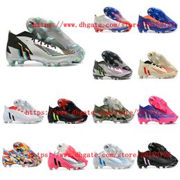 Edgees Geometrices.1 FG Soccer Shoes Cleats For Mens High Tops Leather Trainers Football Boots