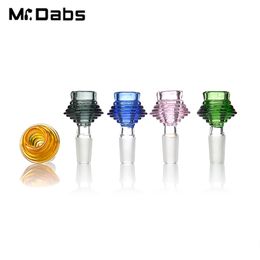 Herb Holder Colourful Smoking Accessories 60/55mm Height 22/28mm Diameter Glass Bowl for Bongs Water Pipe Dab Rigs