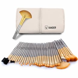 Strumenti per il trucco spazzole 32 pezzi Pannelle professionali Viaggi Essential Cosmetics Foundation con borsa 221125