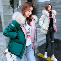 Women's Down Winter Jacket Women 2022 Fashion Park Cotton Padded Thicken Warm Outwear Female Casual Plus Size Overcoat Parkas