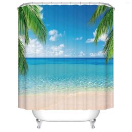 Shower Curtains Christmas Curtain Shell Snowman Flower Lighthouse Bathroom Frabic Waterproof Polyester With Hooks