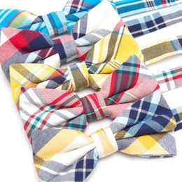 Bow Ties Men Tie Cotton Stripe Fashion Wedding Party Bowtie For Mens Butterfly Necktie Cravat Man Dress Shirt Gift Male Accessories