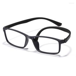 Sonnenbrillenrahmen Unisex Transparente Brillenrahmen Frauen Keine Metallschraube Retro Quadratische Klare Glaslinse Männer Computer Brillen Student 6Color