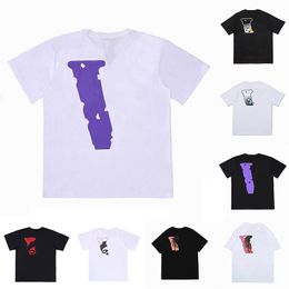 V Lones Mens T-Shirts Kadın Tasarımcılar Yaz Gevşek Hip-Hop Tees Moda Markaları Üstler Adam Sıradan Gömlek Lüks Giyim Sokak Şortlu Kılıf Kıyafetleri Tshirt