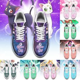 DIY Customs Shoes Anime Designer Trainers Womens Men Women Sneakers Customised Casual board shoes basketball shoe Size US5.5-11 Any image