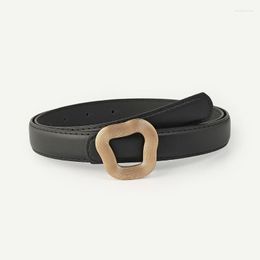 Belts Women Solid Colour Versatile Jeans Casual Waist Belt Ladies Designer Geometric Snaps For Men Clothing Accessories