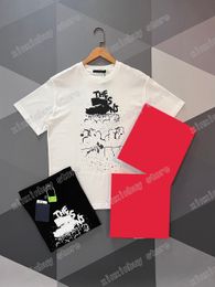 xinxinbuy Men designer destroyed Tee t shirt concert letters print short sleeve cotton women green white black grey XS-L