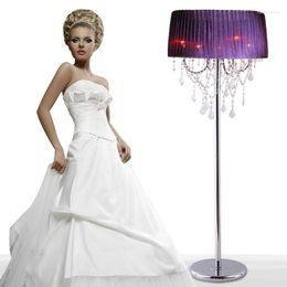 Floor Lamps Modern Crystal Lamp Living Room LED Study Bedroom Wedding