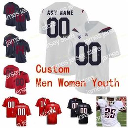 American College Football Wear Nik1 NCAA College Jerseys Arizona Wildcats 38 Dante Smith 4 Rhett Rodriguez 42 Brooks Reed 48 Rob Gronkowski Custom Football Stitched