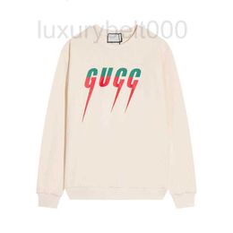 Men's Hoodies & Sweatshirts designer The correct version has been tested 2022 new G family sweater men's and women's same lightning color block letters casual ins top