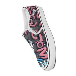 Мужчины Женщины DIY Custom Shoes Low Top Canvas на открытом воздухе скейтборд Тройной черной настройка УФ -печати спортивные кроссовки