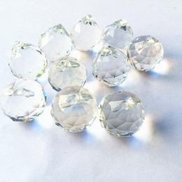 Chandelier Crystal Top Quality 20mm 50pcs Faceted Balls Pendants For Chandeliers Lamp Prism Fengshui DIY Suncatcher Deco