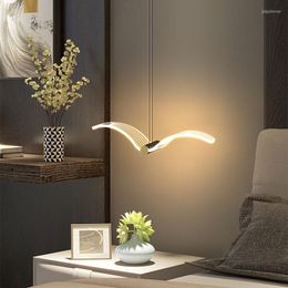 Pendant Lamps Modern Gold Acryl Light Lighting For Luxury Bedside Bedroom Entrance Kitchen Porch Hallway Ceiling Hanging Decor