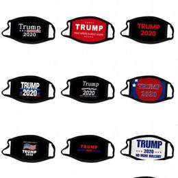 Designer Masks Presidential Election Trump Face Mask America Stars Flag Ear Hanging Campaign For President Printed Mascarill Dhgarden Dhrke