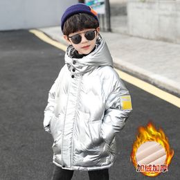 Down Coat Boys Clothes Parka Coats Winter Padded Jacket Teens Clothing Fashion MidLength Thick Warm Outerwear with Hoods 8 10 12 14 Y 221125