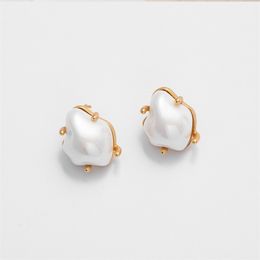 women designer stud earrings CELI Triomphe cotton pearls retro frosted engagement Luxury Fashion high quality Jewellery