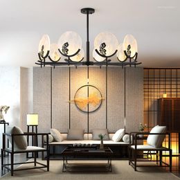 Pendant Lamps Chandelier Chinese Style Modern Minimalist Living Room Lamp Antique Atmosphere Home Dining LB030315