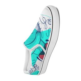 Мужчины женщины DIY Custom Shoes Low Top Canvas на открытом воздухе.