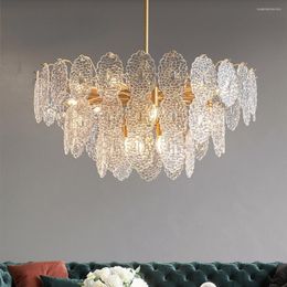 Pendant Lamps French Entry Lux Chandelier Lamp In The Living Room Italian High-End Pastoral Post-Modern Restaurant Bedroom Light