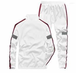 Men's Tracksuits Casual Sports Cardigan Two-Piece Set Colour Matching Sport For Men