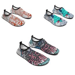 GAI Men Women DIY Custom Designer Wading Shoes Low Top Skateboard White Customization UV Printing Sports Sneakers Xuebi 100-250147