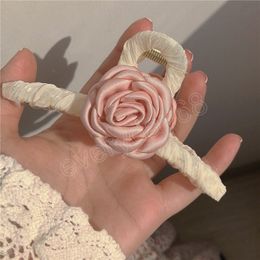 Elegant Big Flower Hair Claws Clips Woman Girls New Decorate Ponytail Hairpins Barrette Headband Fashion Hair Accessories