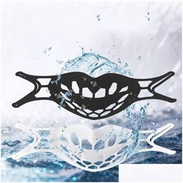 Designer Masks Face Mask Bracket Lipstick Protection Sile Stand Inner Enhancing Breathing Smoothly Cool Holder Reusable Accessory 21 Dhhta