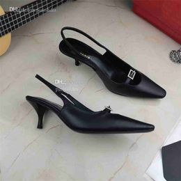 Top Quality Dress Shoes Designer Leather High Heels Stylish Women Wedding Party Sexy Heel Sandals Woman Pumps GSDCV