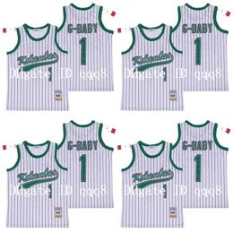 College Basketball Wears Top Quality 1 Movie Hardball #1 Jarius G-Baby Evans white DeWayne Warren Stitched Kekambas Film Basketball Jerseys