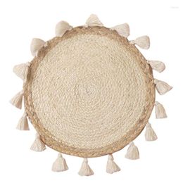 Table Mats Woven Basket Wall Decoration Decor Wicker Hanging Small Macrame Boho Art Home