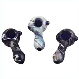 Smoking Pipes Mini Style Hand Spoon Pipes 30G Glass Dry Pipe For Smoking Bong 5055 Q2 Drop Delivery Home Garden Household Sundries A Dhejb
