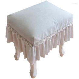 Chair Covers Simple Solid Colour Rectangle Makeup Stool Cover Piano Bench Decorative Dustproof