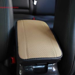 Auto Centre Console Box Soft Cushion Mat Durable Fibre Leather Non-slip CoverUniversal Car Armrest Pad Cover Car Accessories