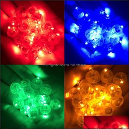 Party Decoration Luminous Electron Lights Bead Plastic Round Retro Diy Accessories Material Lamps Indoor Birthday Party Decor Lamp 1 Dhal3