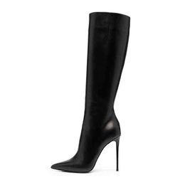 Hot Boots Arden Furtado 2022 Fashion Women's Shoes spring autumn Winter Pointed Toe Stilettos Heels 12cm Knee High high heels 41 42 220906