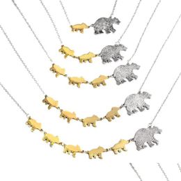 Pendant Necklaces Mama Bear Necklace Animal Pendant Necklaces Fashion Jewelry Mothers Day Gifts Drop Delivery 2021 Pendants Dhgop