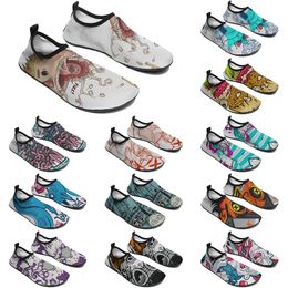 Buty niestandardowe buty wodne Dostosowane trampki mężczyźni kobiety Niebieski zielony czarny szary klasyczny Custom Custom Low Platform Sneaker Color14