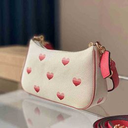 Evening Bags Shoulder Bag handbag Designer woman underarm bags crossbody Fashion Women hobo Mahjong Cute Heart Pattern 2 straps 220902