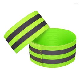 Knee Pads 2pcs Reflective Bands Arm Belt LED Light Armband Strap Safety For Night Running Jogging Cycling Wristband