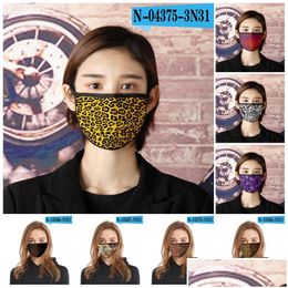 Designer Masks Dustproof Face Mask Washable Respirator Reuseable Mascarilla Anti Smoke Ventilation Woman Man Animal Texture Dhgarden Dhsa7