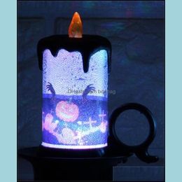 Party Decoration Candle Light Desktop Decoration Creative Led Electronics Cup Give Out Lights Lamp Halloween Decorate Prop Factory D Dhdjo