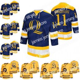 College Hockey Wears WTy Smilanic 2022 Quinnipiac Bobcats Hockey Jersey Van Brabant Wyatt Bongiovanni Odeen Tufto Matthew Peca Clifton Devon Toews Leitch Garteig