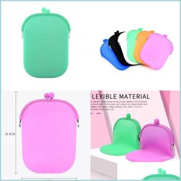 Other Home Storage Organisation Sile Storage Bags Portable Face Masks Organiser Dustproof Moisture Proof Er Holder Case Waterproof Dhj6X