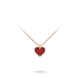 Necklaces love heart clover necklace saturn gold mens chain cleef designers luxury jewelry for women party gifts Christmas Presents