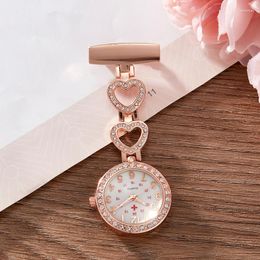 Pocket Watches 2022 Luxury Watch Womens Chic Heart Stainless Steel Crystal Vintage Dress Fob Ladies Reloj Colgante